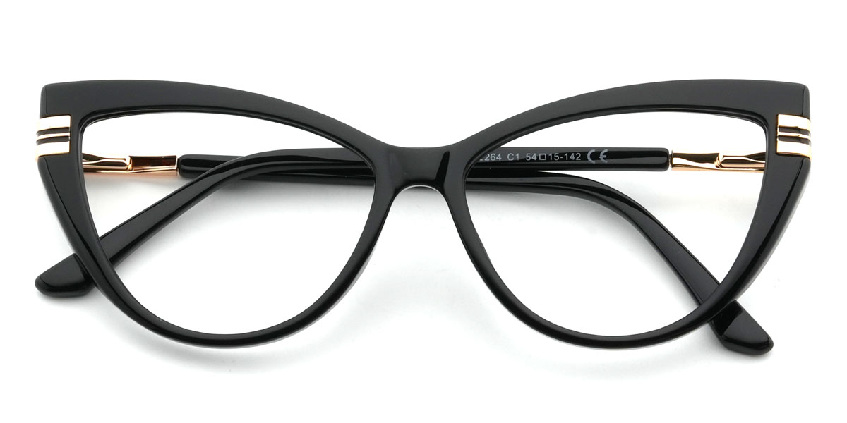 Black Inanna Glasses - Cat Eye Glasses