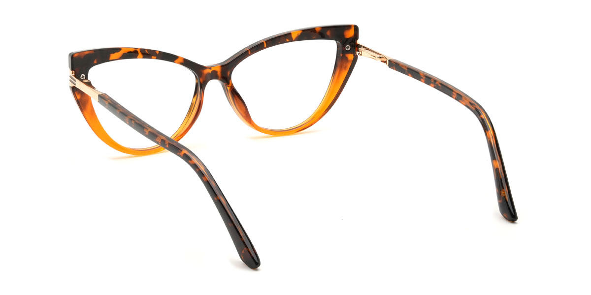 Orange Tortoiseshell Inanna Glasses - Cat Eye Glasses