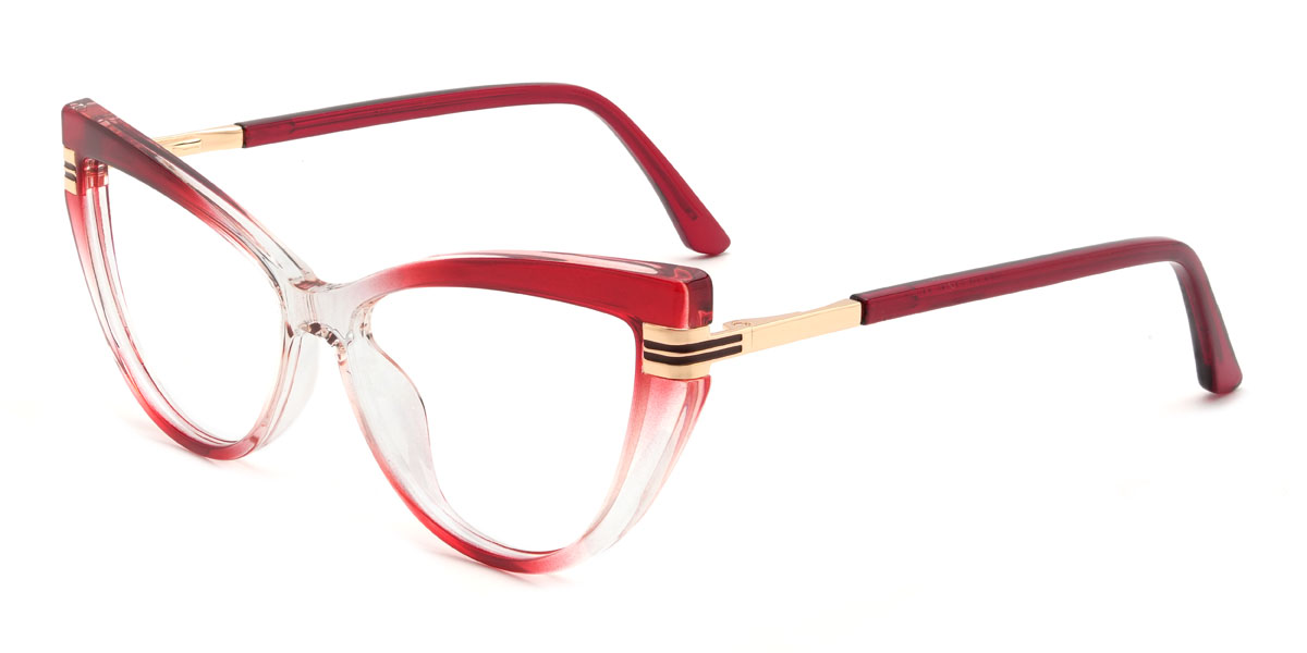 Gradient Red Inanna Glasses - Cat Eye Glasses