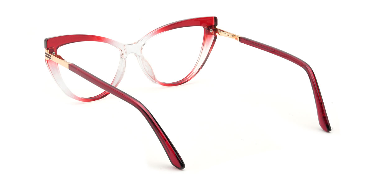Gradient Red Inanna Glasses - Cat Eye Glasses