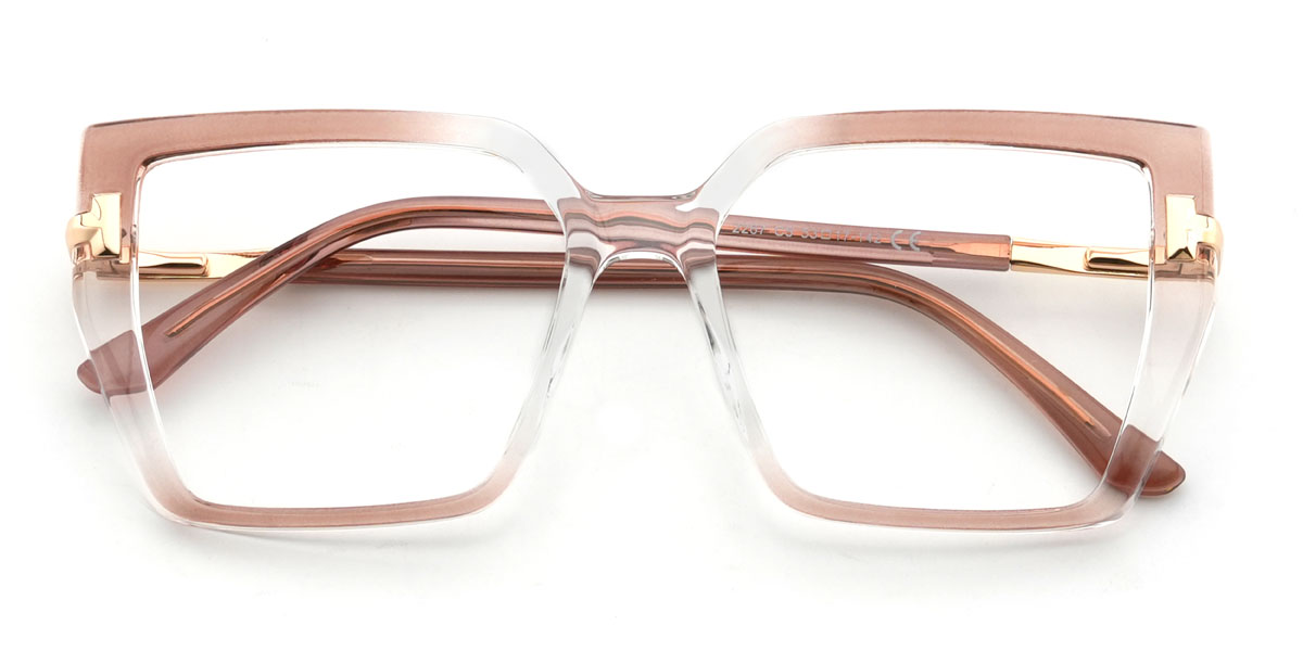 Gradient Tawny Nawfal Glasses - Rectangle Glasses
