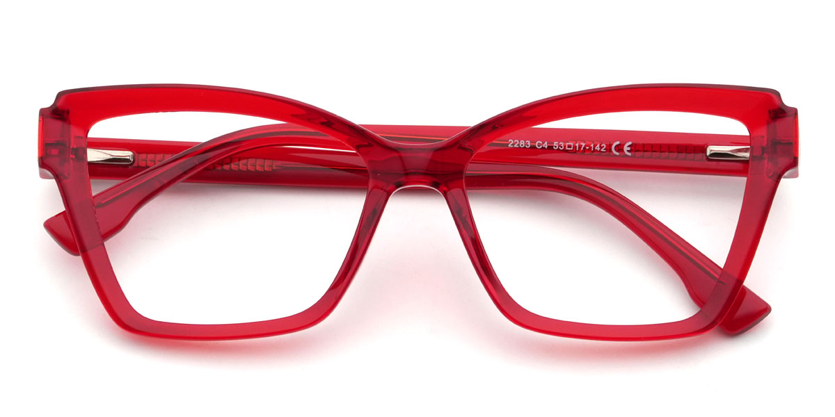 Red Bonny Glasses - Cat Eye Glasses