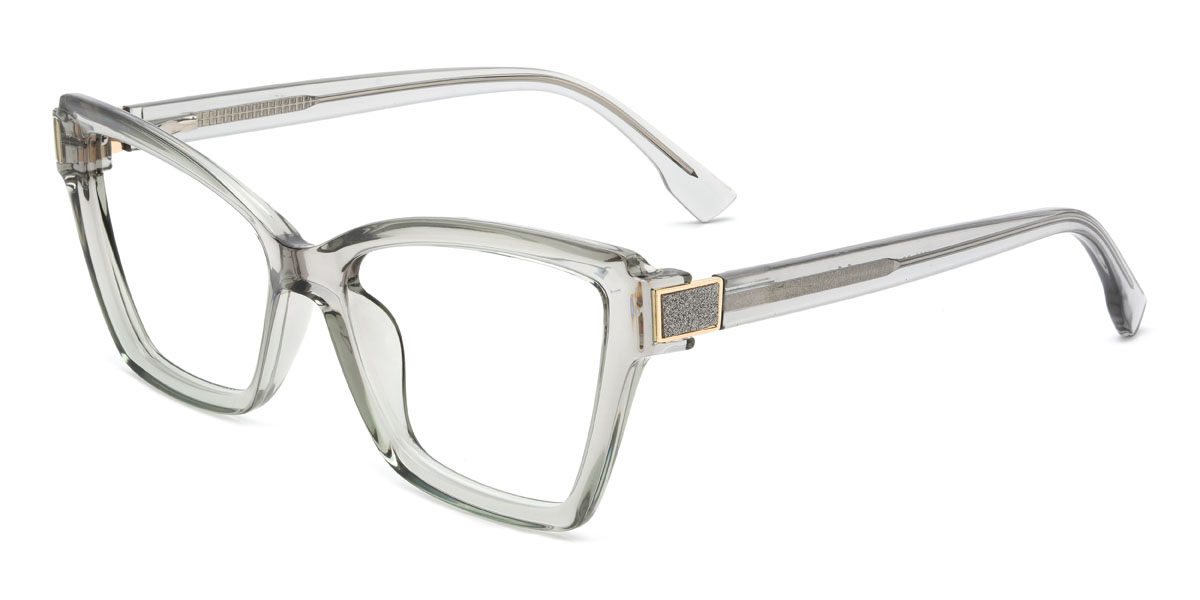 Clear Grey Bonny Glasses - Cat Eye Glasses