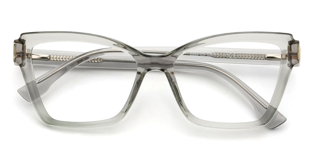 Clear Grey Bonny Glasses - Cat Eye Glasses