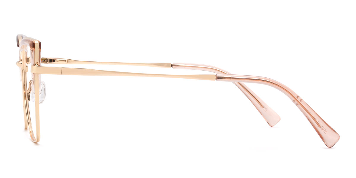 Gold Pink Anjana Glasses - Cat Eye Glasses