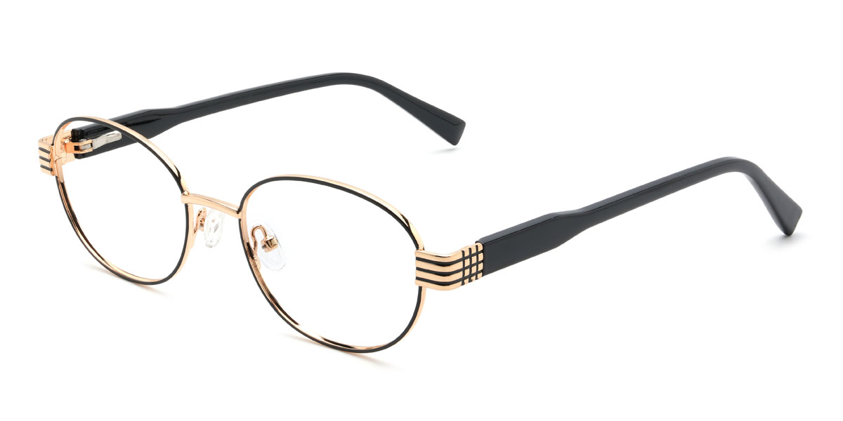 Black Corbett Glasses - Oval Glasses