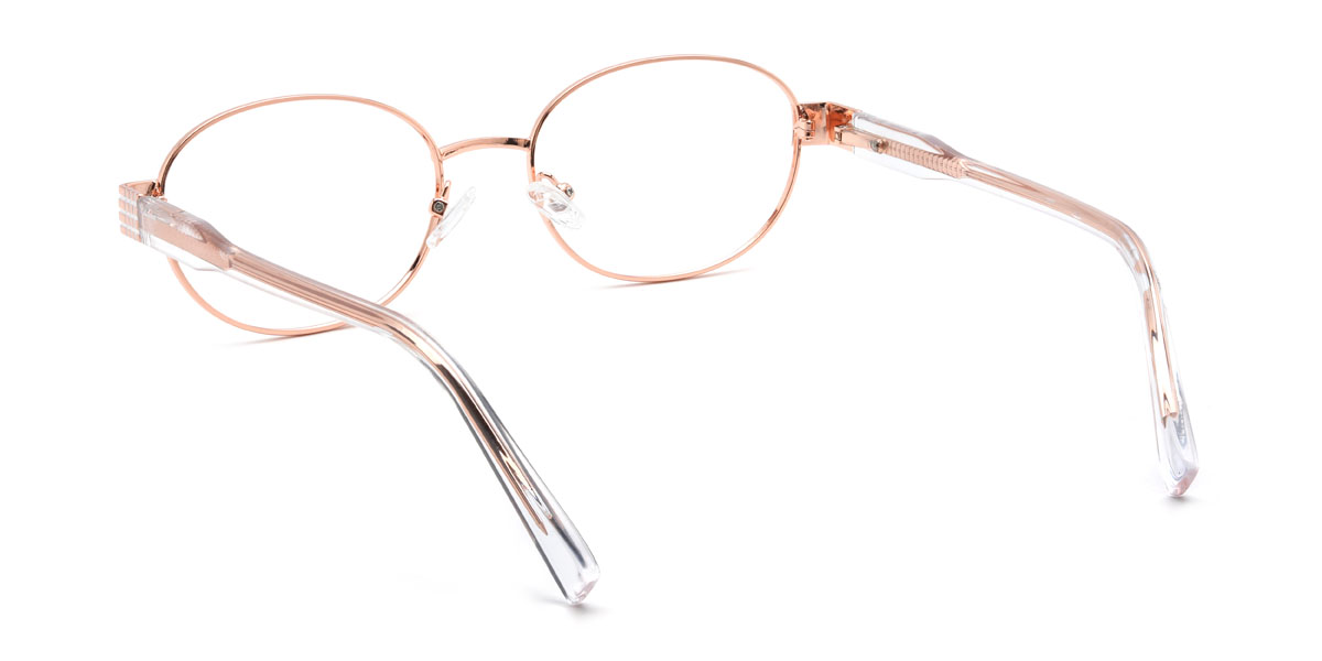 Rose Gold Corbett Glasses - Oval Glasses