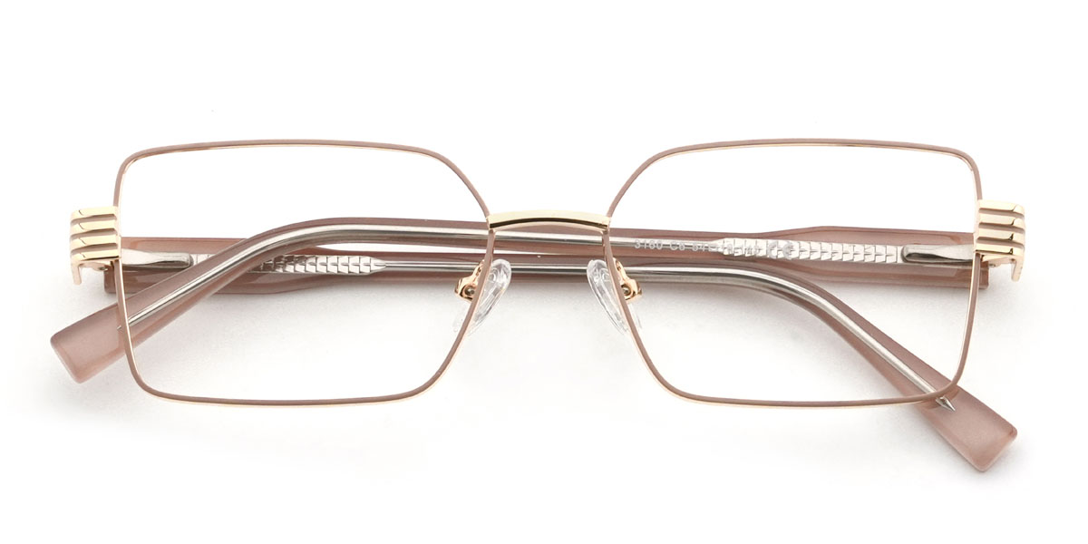 Pink Gaura Glasses - Rectangle Glasses