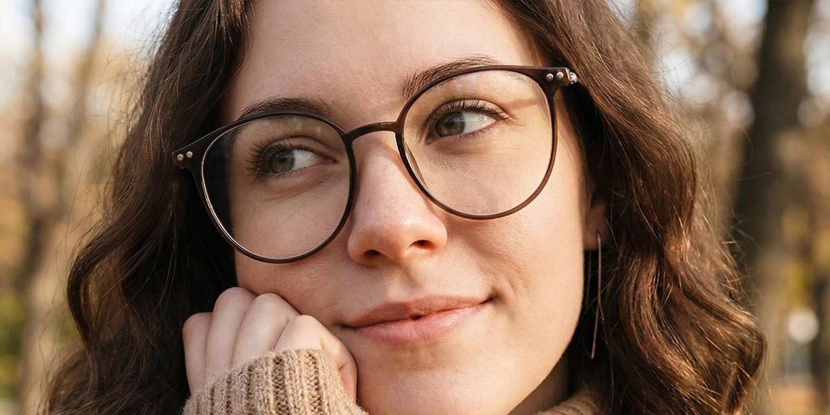 Marron Enid Lunettes - Oval Glasses