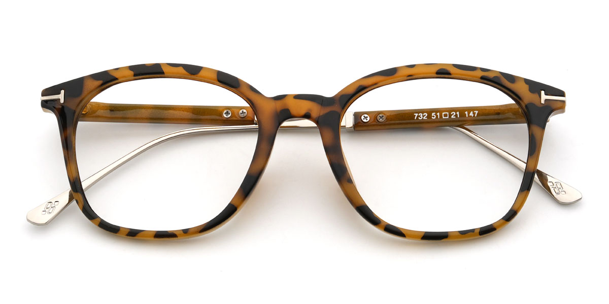 Tortoiseshell Chinua Glasses - Oval Glasses