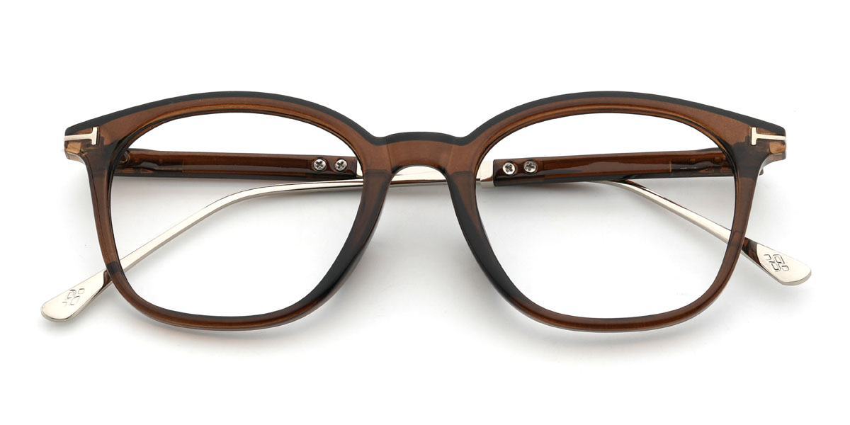 Brown Chinua Glasses - Oval Glasses
