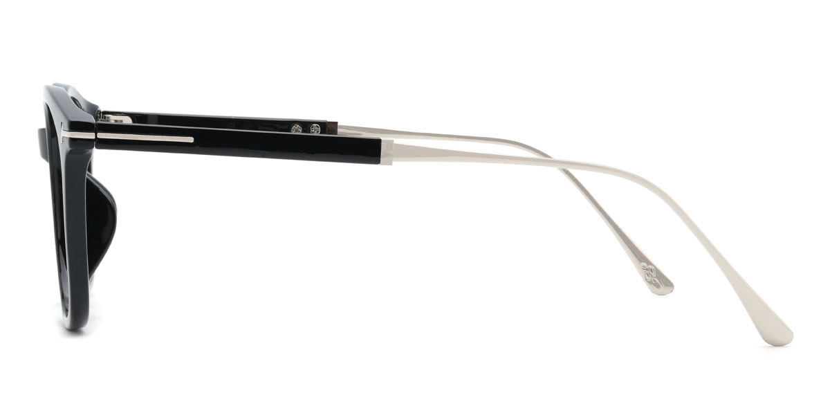 Black Chinua Glasses - Oval Glasses