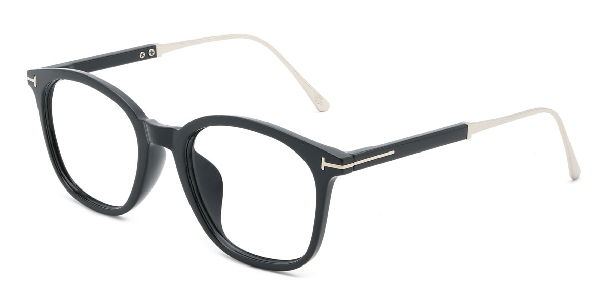 Black Chinua Glasses - Oval Glasses