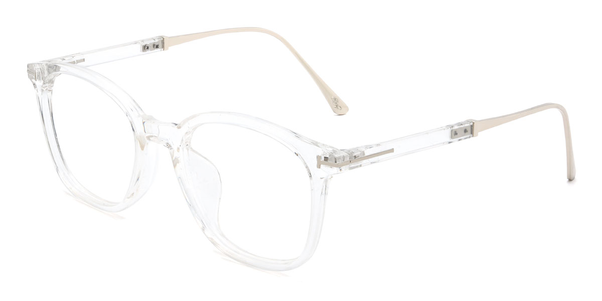 Clear Chinua Glasses - Oval Glasses