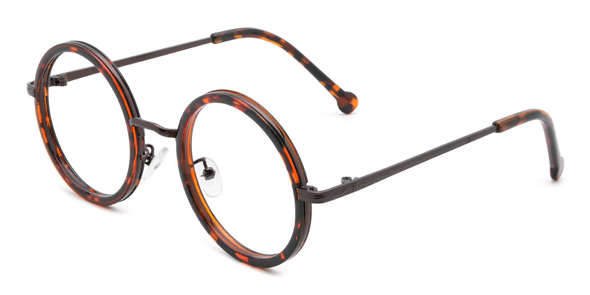 Tortoiseshell Barack Glasses - Round Glasses