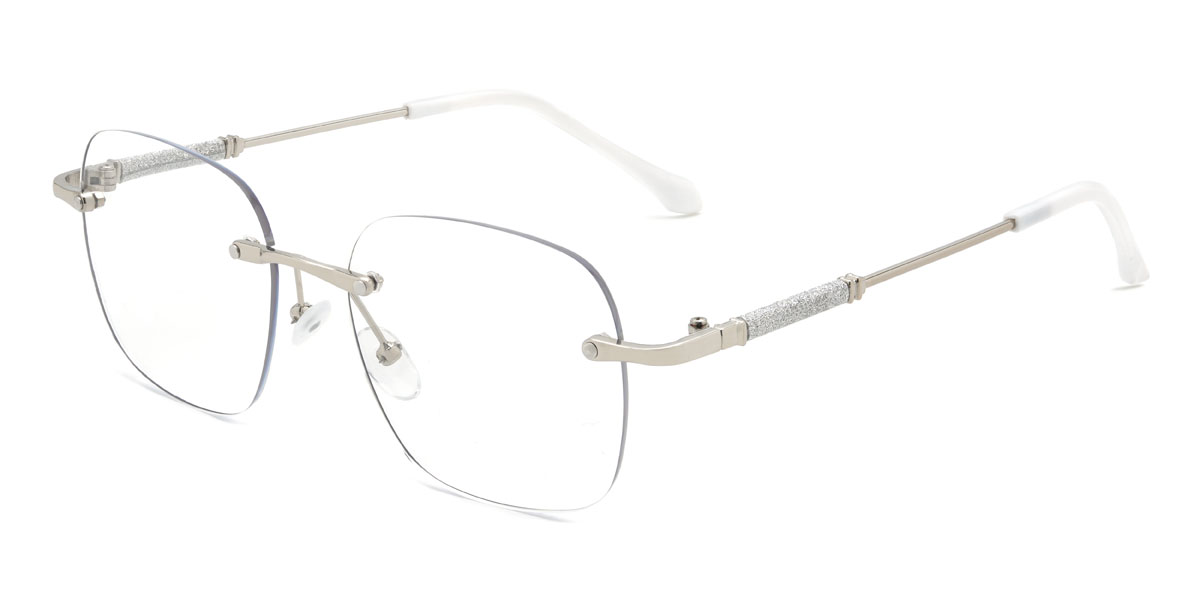 Silver Nafis Glasses - Square Glasses