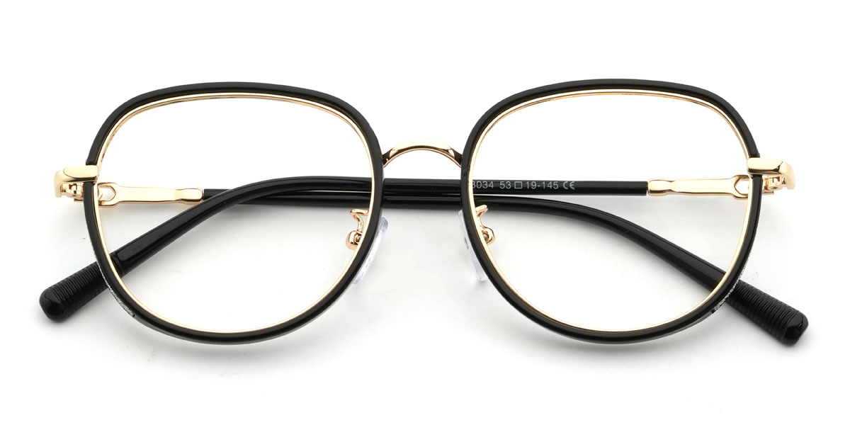 Black Arantxa Glasses - Oval Glasses