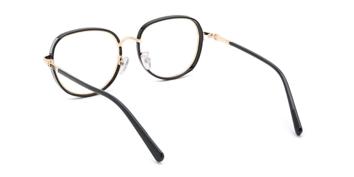Black Arantxa Glasses - Oval Glasses