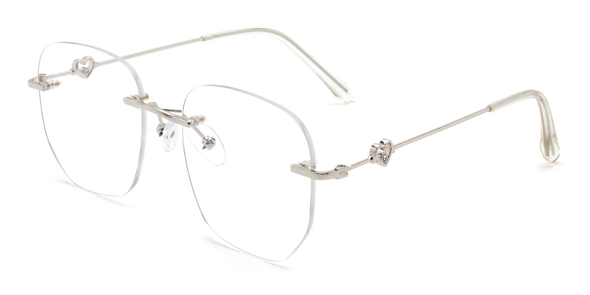 Silver Galina Glasses - Square Glasses