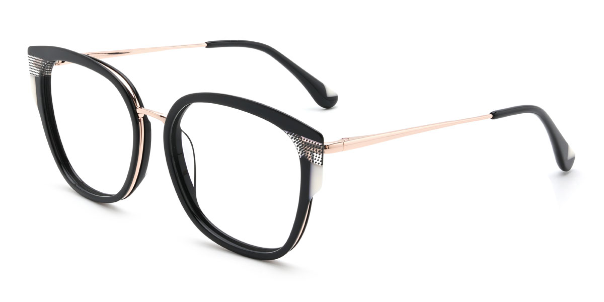 Black Mairead Glasses - Square Glasses