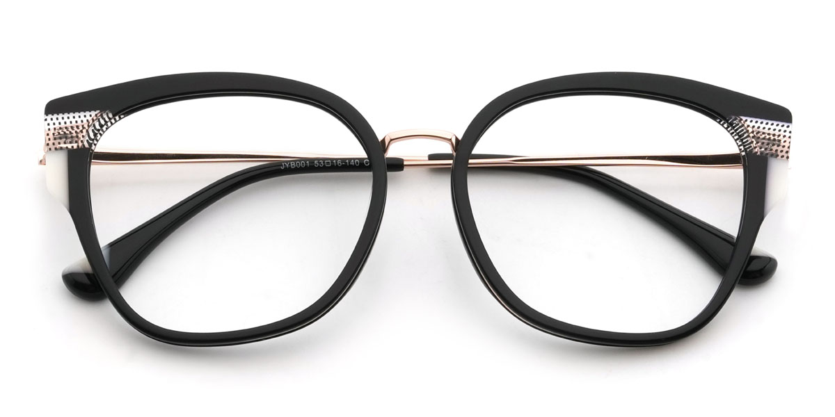 Black Mairead Glasses - Square Glasses