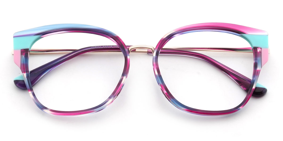 Lila Schildpatt Mairead Brille - Square Glasses