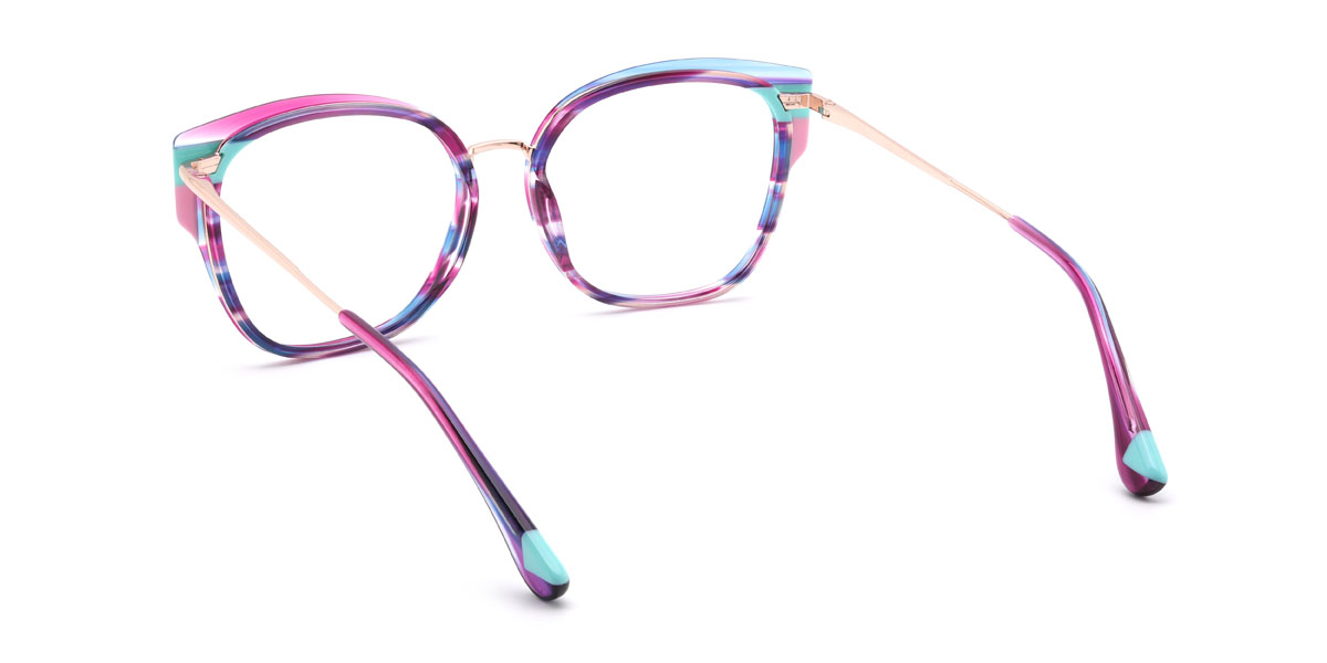 Lila Schildpatt Mairead Brille - Square Glasses