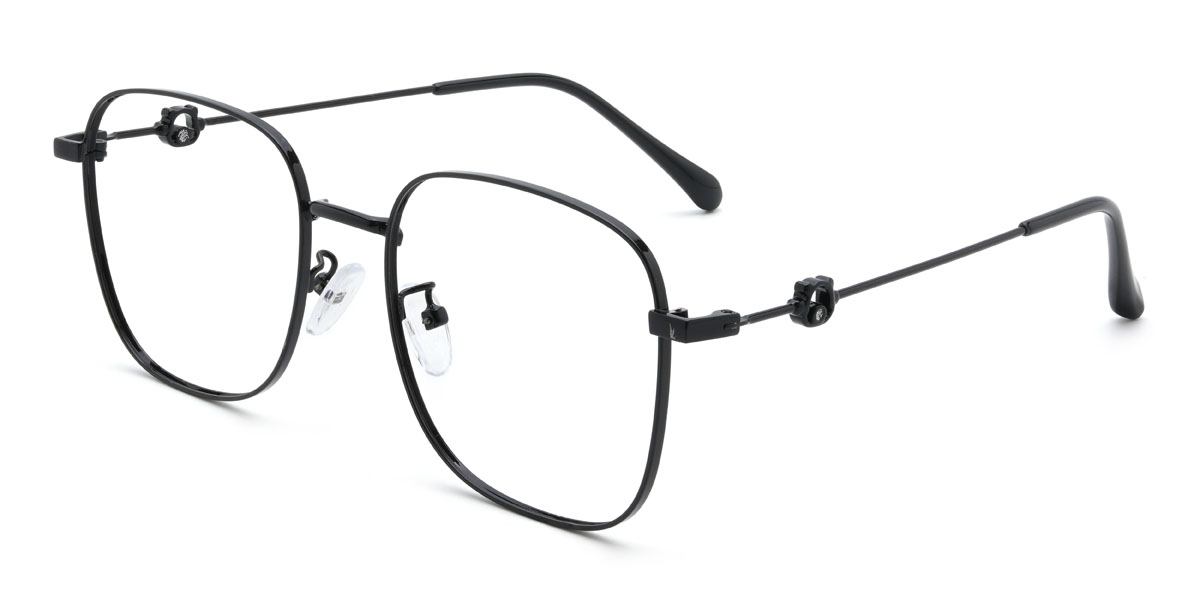 Black Jacobus Glasses - Square Glasses