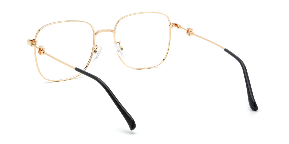 Gold Black Jacobus Glasses - Square Glasses