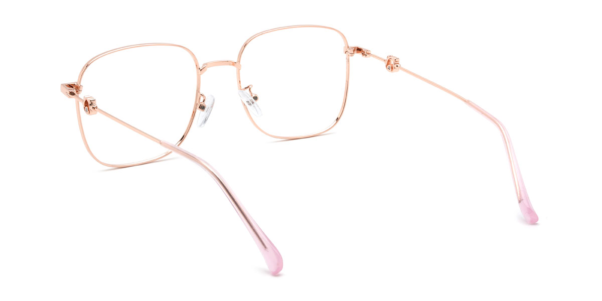 Rosa Oro Jacobus Gafas - Square Glasses