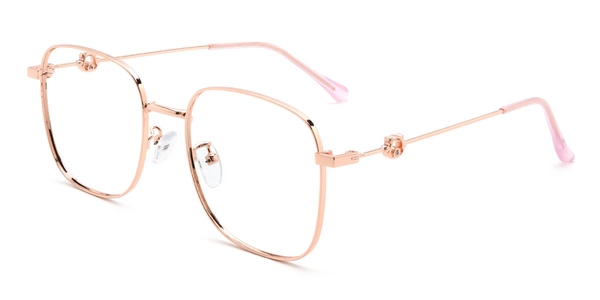 Rosa Oro Jacobus Gafas - Square Glasses