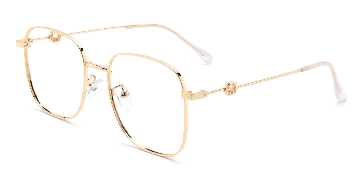 Gold Jacobus Glasses - Square Glasses
