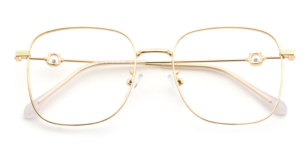 Gold Jacobus Glasses - Square Glasses