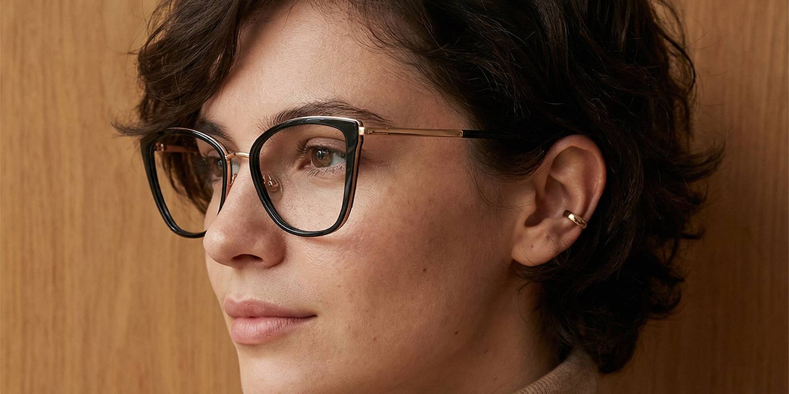 Black Eupraxia Glasses - Cat Eye Glasses