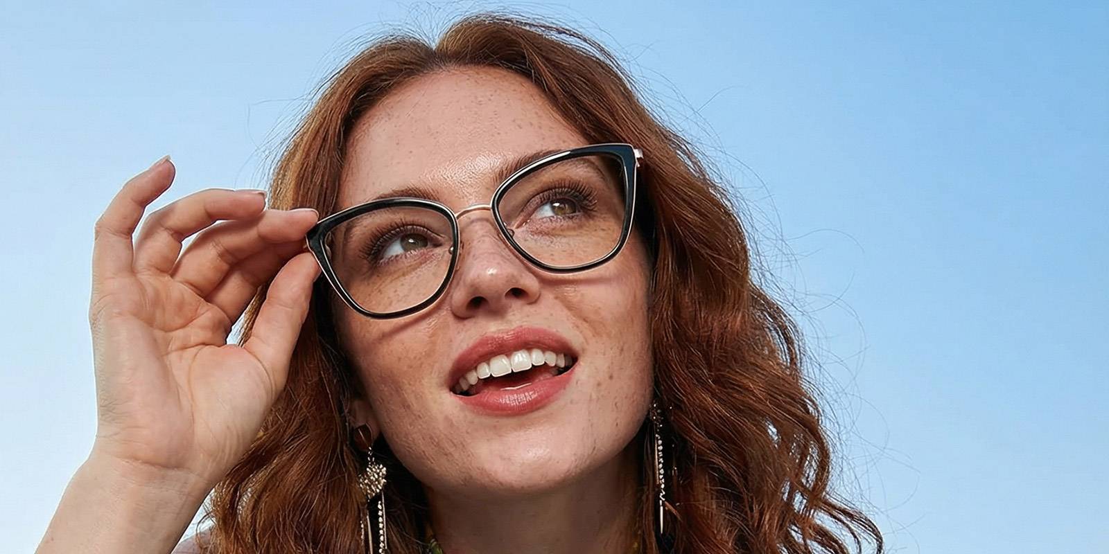 Black Eupraxia Glasses - Cat Eye Glasses