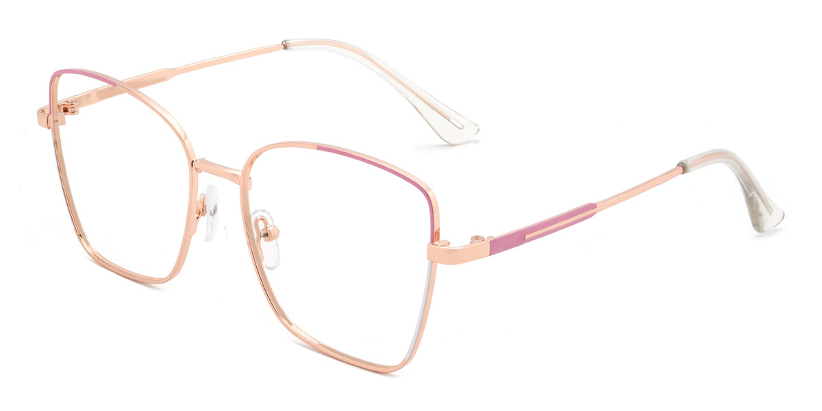 Rosé Gold Oonagh Brille - Rectangle Glasses