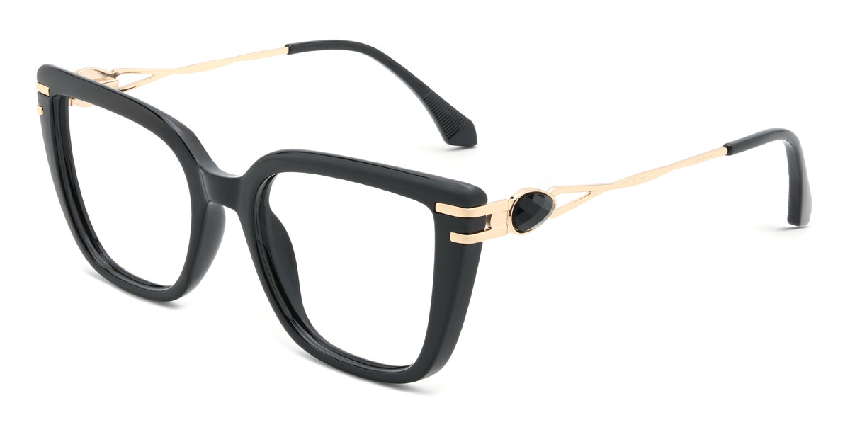 Black Mafalda Glasses - Rectangle Glasses