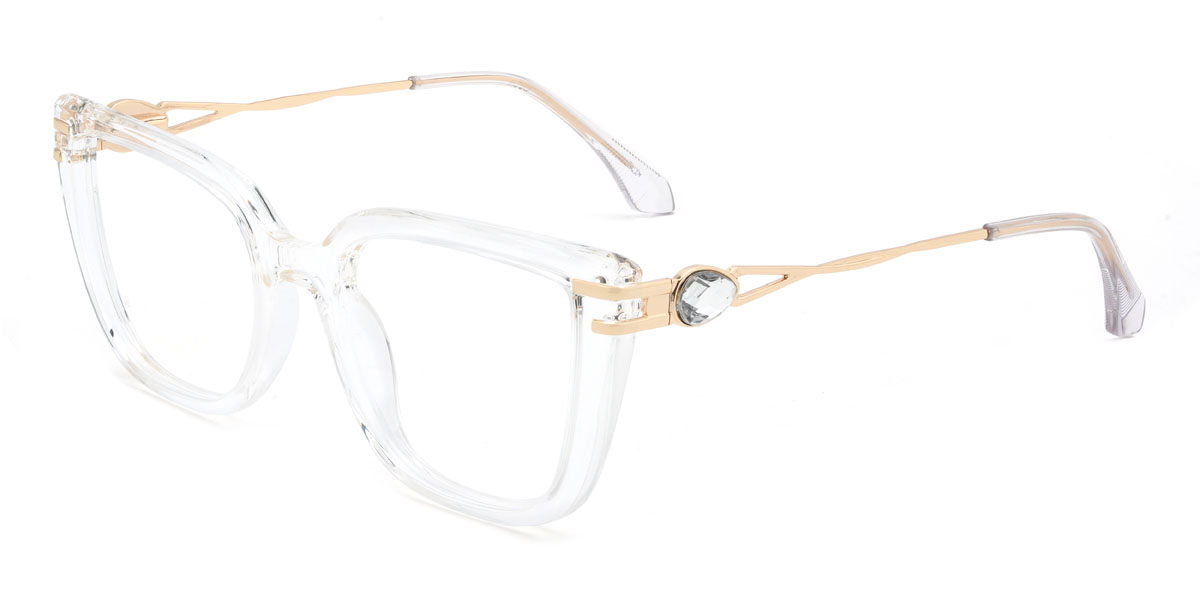 Clear Mafalda Glasses - Rectangle Glasses