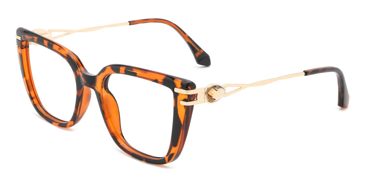 Tortoiseshell Mafalda Glasses - Rectangle Glasses