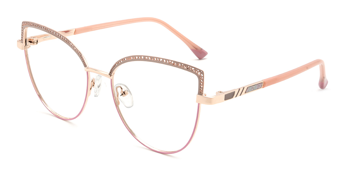 Pink Ellouise Glasses - Cat Eye Glasses