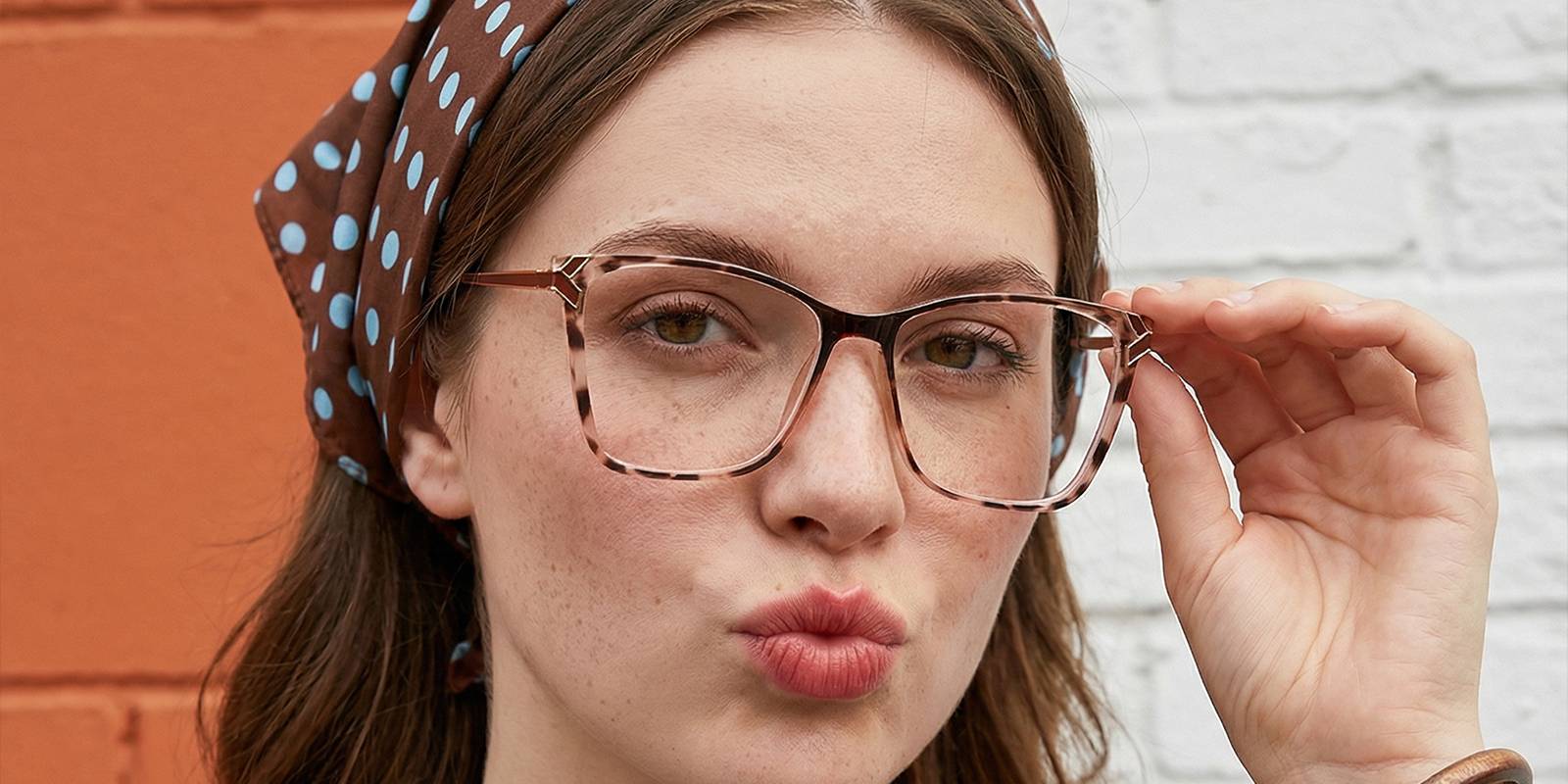 Barna teknősbéka Kiala Szemüveg - Square Glasses