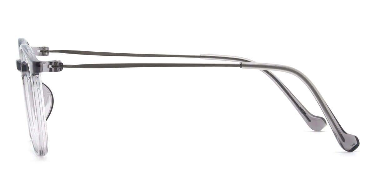 Clear Grey Aurelle Glasses - Rectangle Glasses