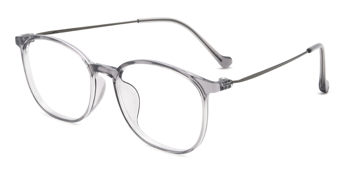 Clear Grey Aurelle Glasses - Rectangle Glasses