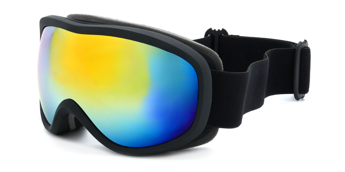 Black/Blue-Yellow Zailani Glasses - Ski Goggles