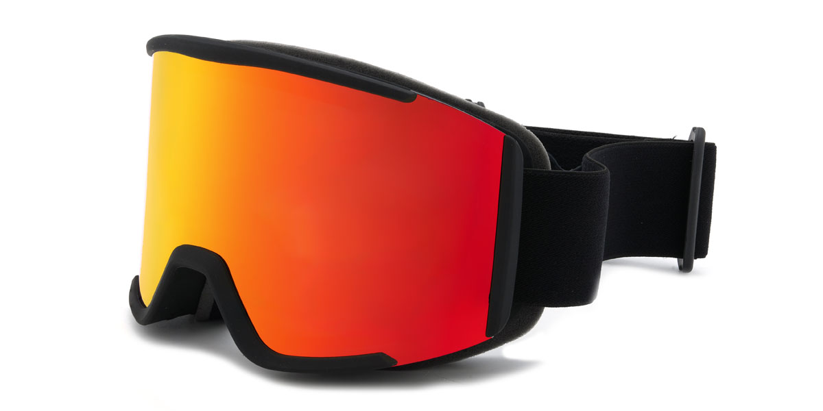 Black/Orange-Mirror Samie Glasses - Ski Goggles