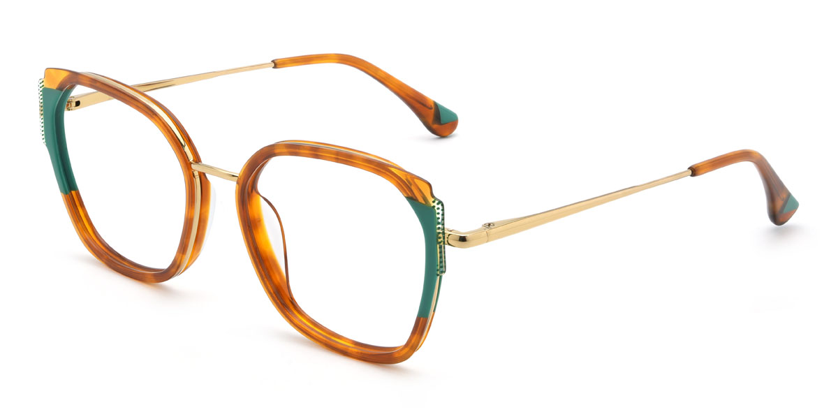 Brown Tortoiseshell Emmeri Glasses - Square Glasses