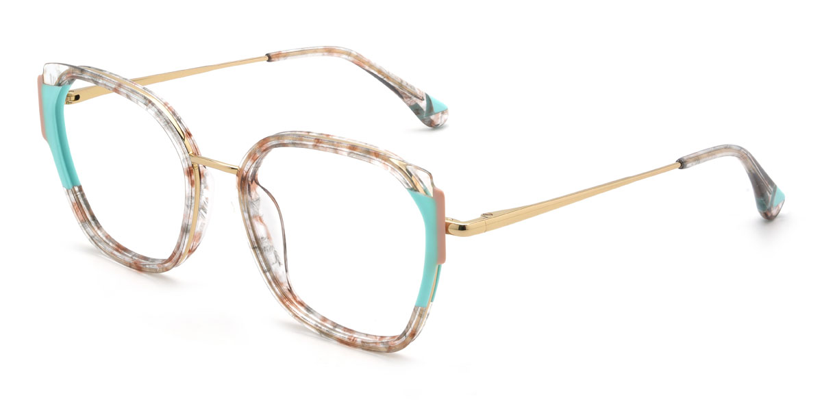 Rosa Schildpatt Emmeri Brille - Square Glasses
