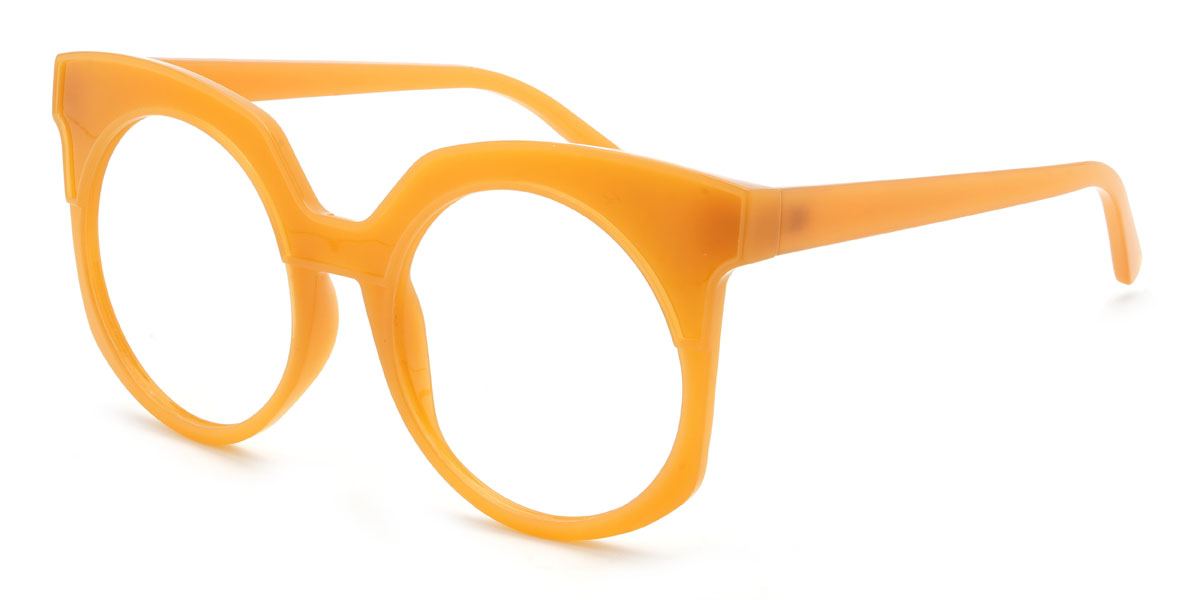 Orange Lucrecia Glasses - Round Glasses