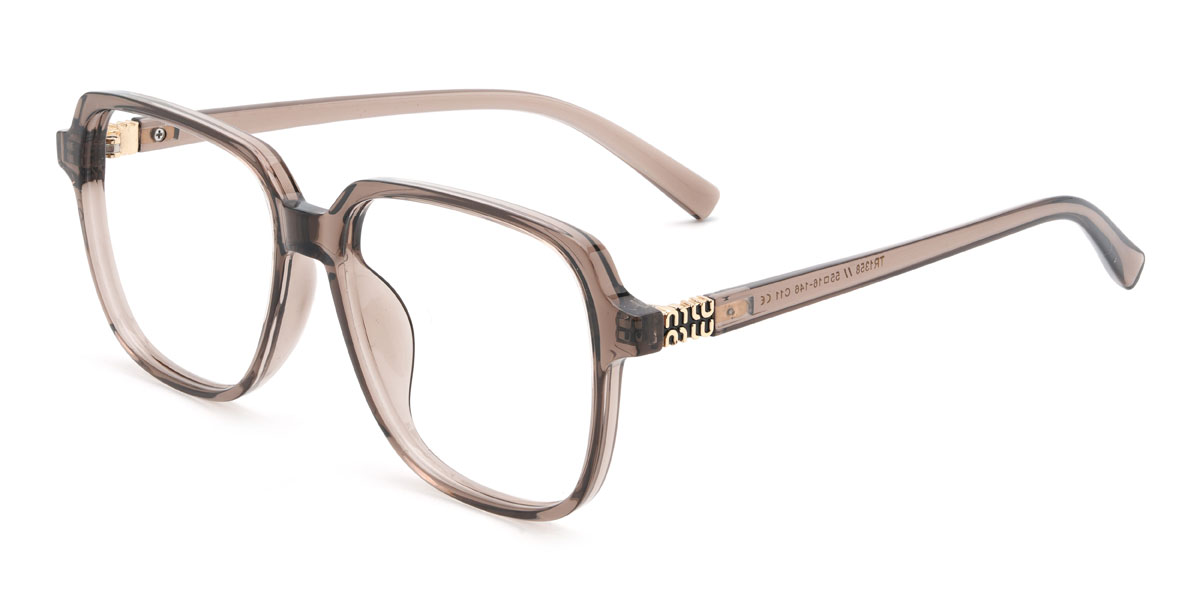 Brown Petey Glasses - Square Glasses