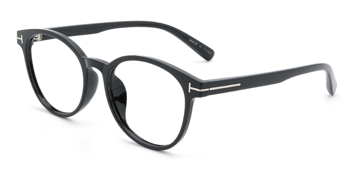 Black Norina Glasses - Oval Glasses